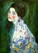 Gustav Klimt kvinnoportratt china oil painting reproduction